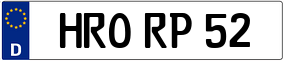 Trailer License Plate